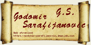 Godomir Sarafijanović vizit kartica